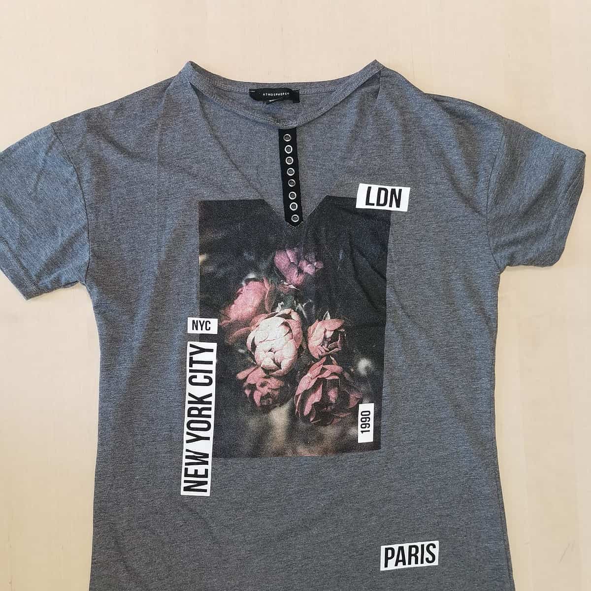 Tricou Dama Gri Atmosphere